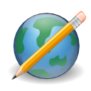 Write world earth cms edit browser pencil