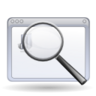 Find zoom enlarge application magnifying glass search