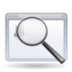 Find zoom enlarge application magnifying glass search