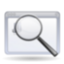 Find zoom enlarge application magnifying glass search