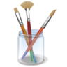 Paint brush design draw color