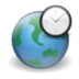World clock earth internet