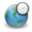 World clock earth internet
