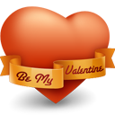 Valentines day heart be my valentine love