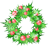 Christmas holly garland