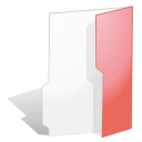 Open red folder