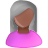 Grey female pink user black