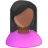 Female pink user black