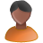 Male black orange user