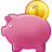 Piggy money cash savings piggy bank