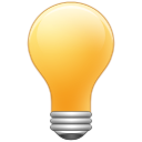 Light tips idea bulb