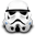 Clone star wars storm trooper droid helmet