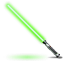 Green star wars light saber