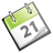 Green calendar date