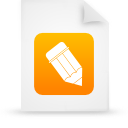 G38802 paper file document orange