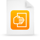 File paper orange document g12107