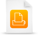 Orange file document paper g12875