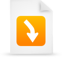 Orange document paper file g13460