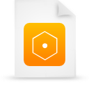 G14616 document paper file orange