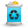 Trash waste recycle bin