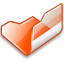 Open folder orange