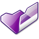 Open violet folder