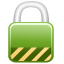 Locked lock green