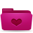 Favorites love folder heart pink