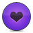 Button heart violet love