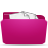Pink stuffed folder