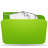 Stuffed green folder