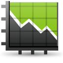 Stock graph chart