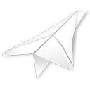 Folded paper plane