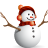 Christmas snow man