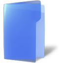 Open blue folder close