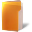 Open orange folder