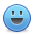 Blue smiley funny