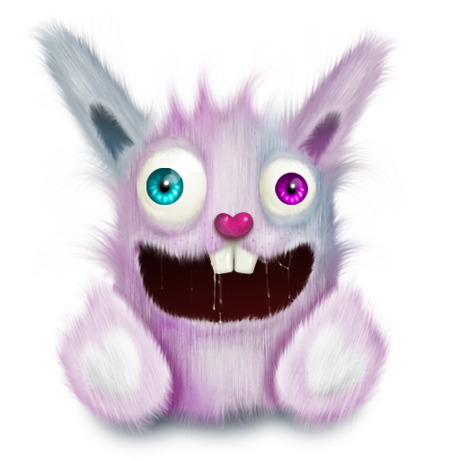 Pink rabbit smile animal elonizm pet