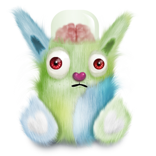 Green animal rabbit