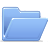 Open folder blue