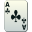 Poker game cards ace