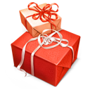 Christmas red box giftbox gift