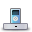 Blue apple ipod dock