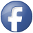 Button blue facebook social