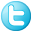 Twitter social blue button
