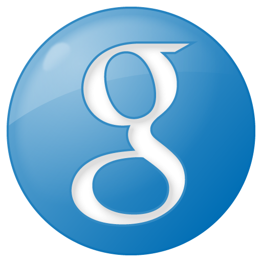 Button google social blue