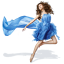 Ballet dance dress blue girls