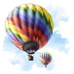 Air balloon flight transportation travel
