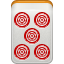 Dora mahjong red pin
