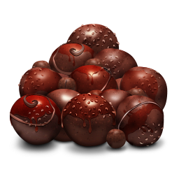 Chocolate balls choco